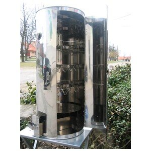 Fumoir rond avec porte inox 33 cm