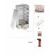 Pack complet fumoir porte coulissante