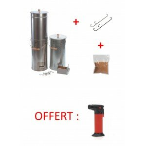 Pack fumoir rond 26 cm inox
